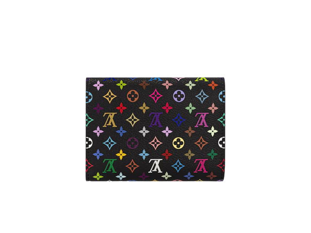 Louis Vuitton Louis Vuitton X Takashi Murakami Victorine Wallet In Multicolored Monogram Coated Canvas With Silver-Toned Hardware - view 3