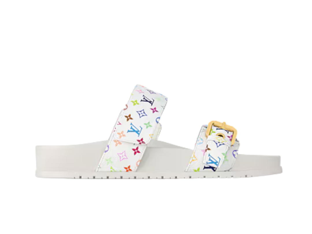 Louis Vuitton Louis Vuitton x Takashi Murakami Bom Dia Flat Comfort Mule White (W)