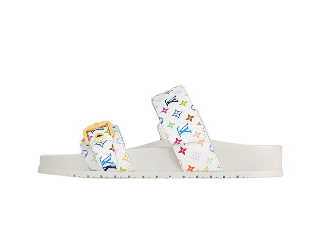 Louis Vuitton Louis Vuitton x Takashi Murakami Bom Dia Flat Comfort Mule White (W) - view 2