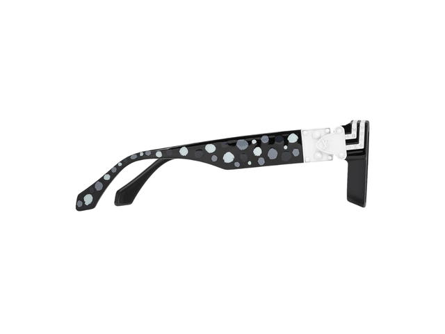 Louis Vuitton Louis Vuitton x Yayoi Kusama 1.1 Millionaires Painted Dots Sunglasses In Acetate With Silver-Tone Hardware Black Gray - view 2