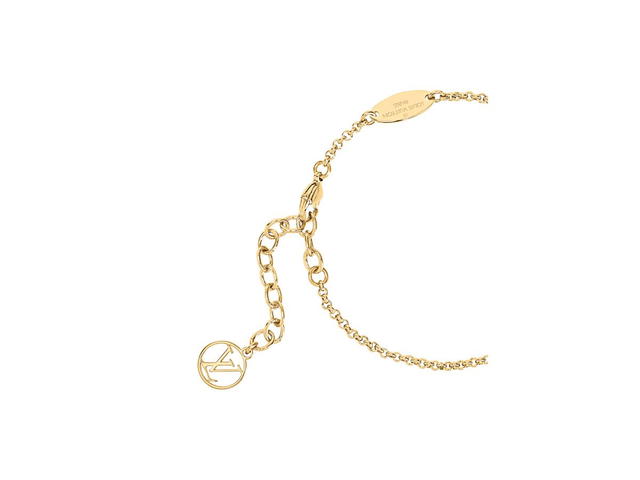 Louis Vuitton Louis Vuitton x Yayoi Kusama Iconic Infinity Dots Bracelet In Metal With Gold-Color Finish Black White - view 2