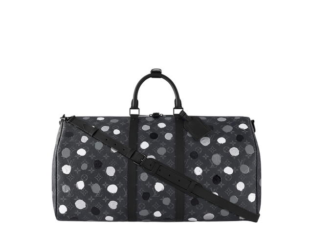 Louis Vuitton Louis Vuitton x Yayoi Kusama Keepall 55 Duffle Bag - view 3
