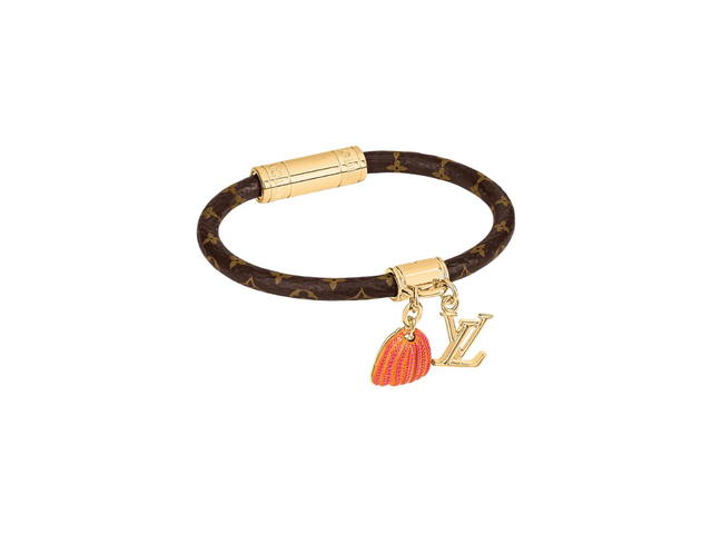 Louis Vuitton Louis Vuitton x Yayoi Kusama Pumpkin Charms Bracelet In Monogram Canvas And Metal With Gold-Color Finish - view 2