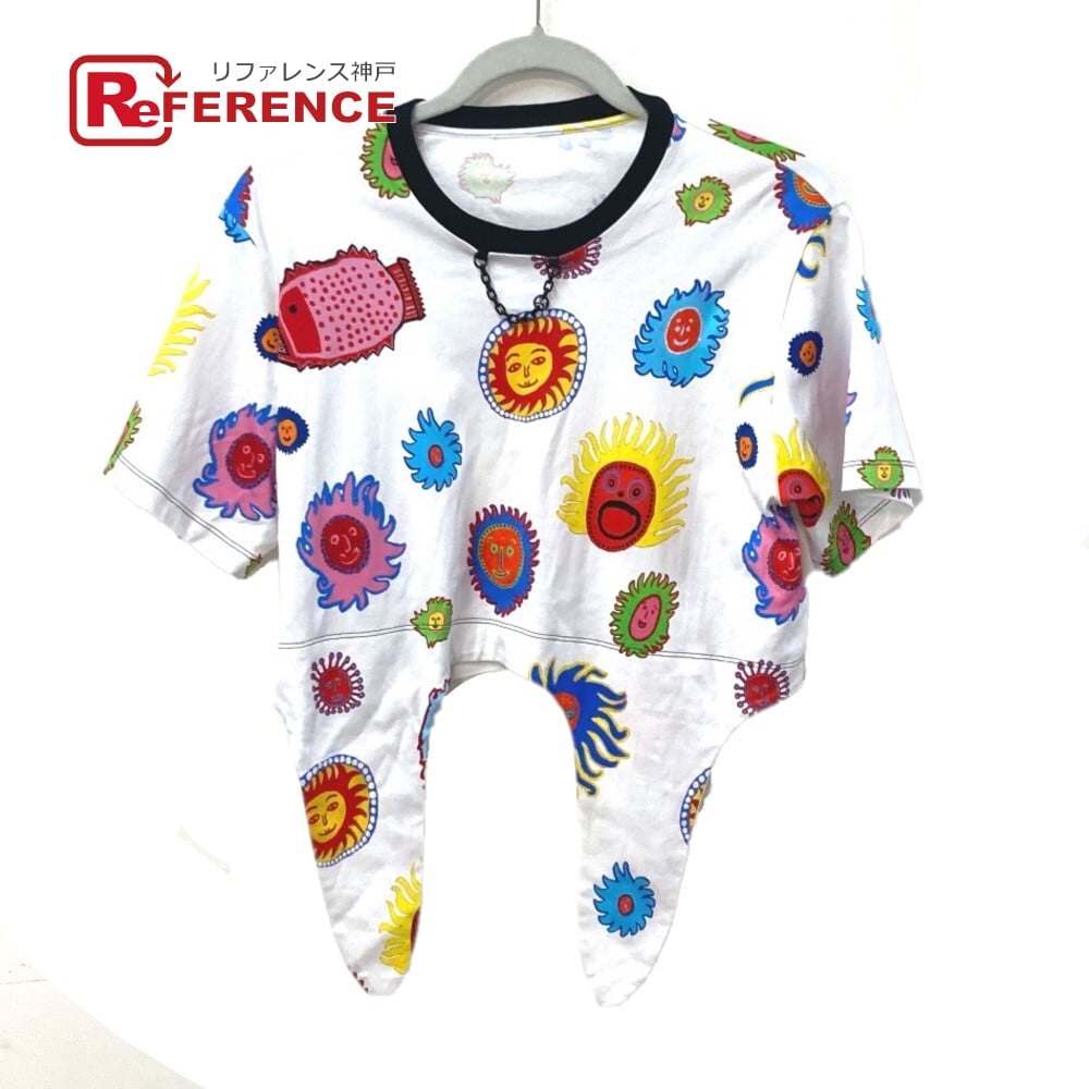 Louis Vuitton LOUIS VUITTON Yayoi Kusama Face Print Self Tie RW232J Short sleeve T-shirt