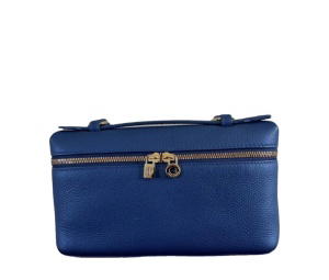 Buy Loro Piana Extra Pocket Leather Crossbody Bag Blue at Sasom – Authentic and Ready to Ship