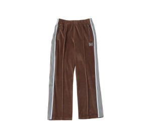Buy Needles Velour Narrow Track Pants Brown at Sasom – Authentic and Ready to Ship