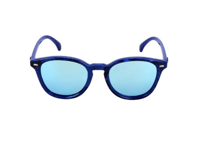 Le Specs Le Specs Bandwagon 1502121 In Blue Plastic Frame With Blue Lenses - view 2