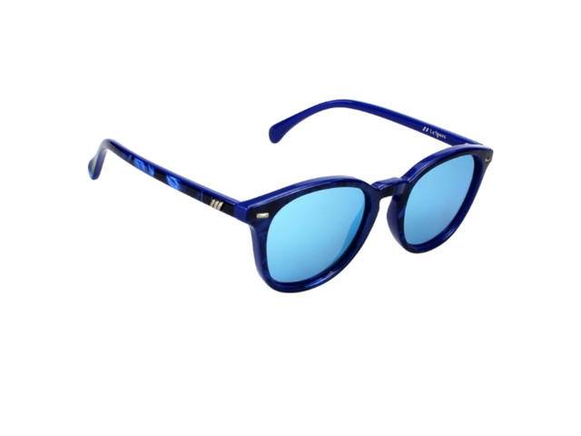 Le Specs Le Specs Bandwagon 1502121 In Blue Plastic Frame With Blue Lenses - view 3