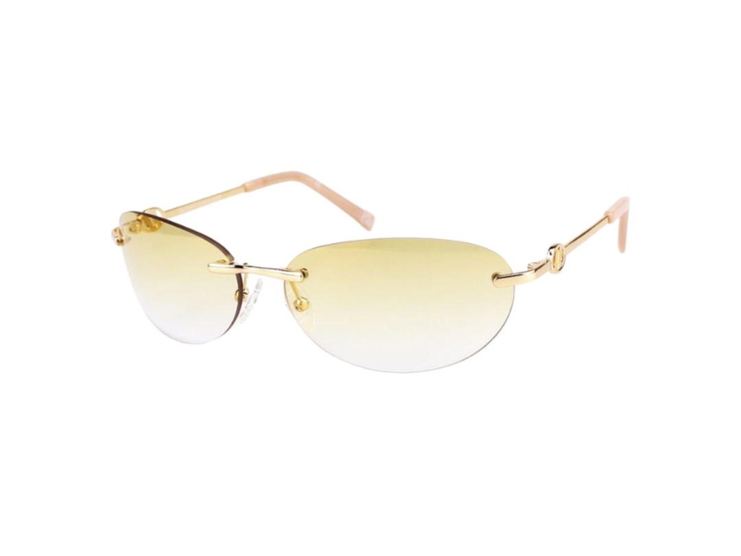 Le Specs Le Specs Le Specs 2202538 In Metal Frame With Yellow  Lenses