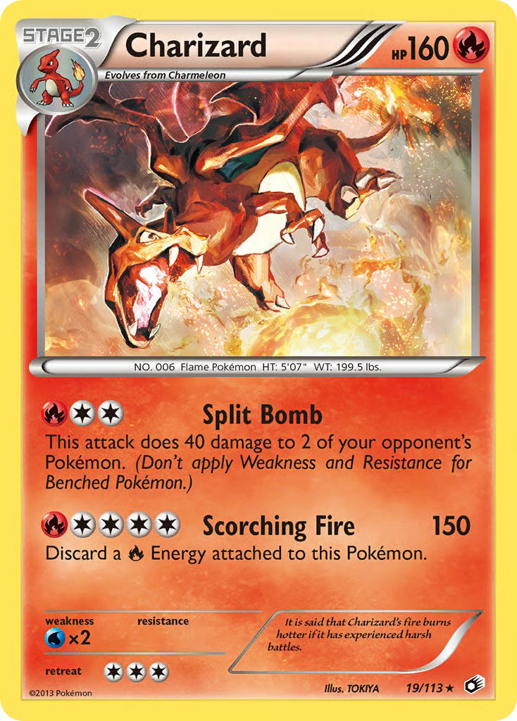 Pokemon Pokemon Charizard H [LTR 19/113] Black & White "Legendary Treasures" [ReverseHolo] (EN)
