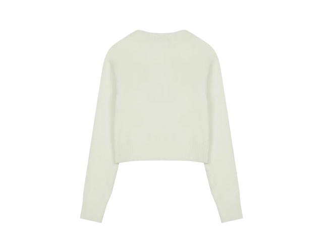 LUVISTRUE LUVISTRUE Ow Heart Logo Knit Ivory - view 2