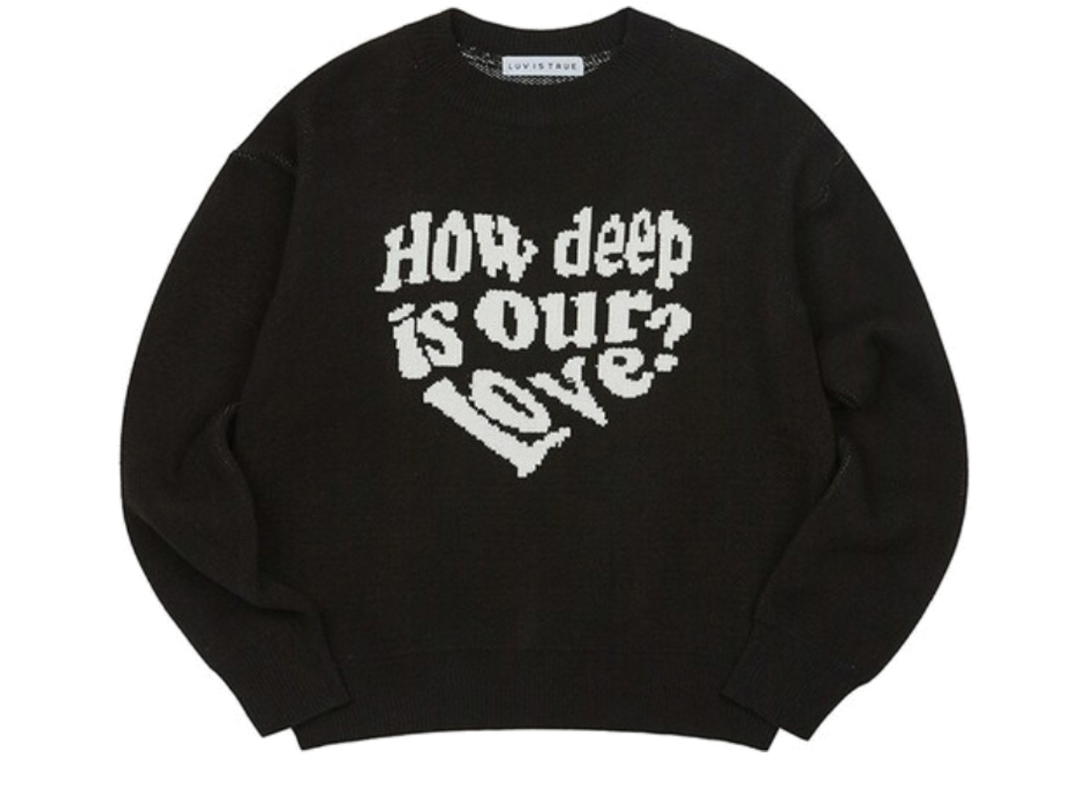 LUVISTRUE LUVISTRUE Ow Love Knit Black