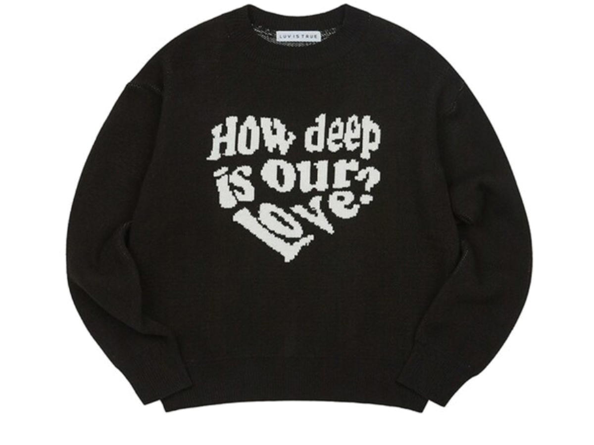 LUVISTRUE LUVISTRUE Ow Love Knit Black