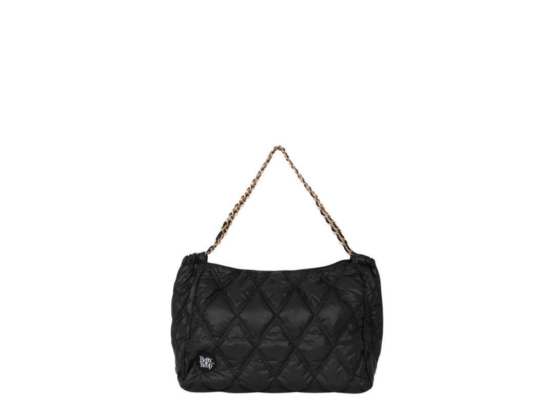 LUVISTRUE Betty Boop Quilted Chain Shoulder Bag Black