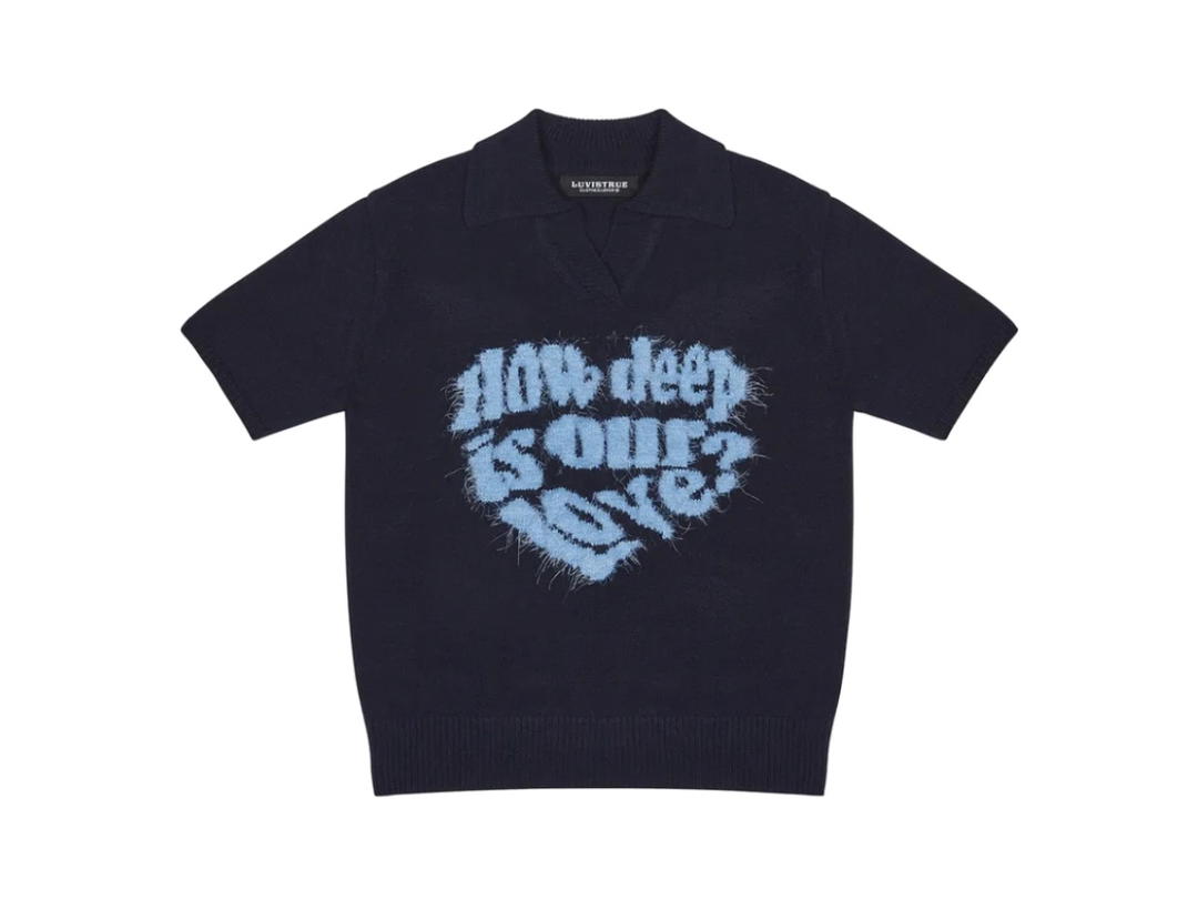 LUVISTRUE LUVISTRUE Love Collar Knit Navy