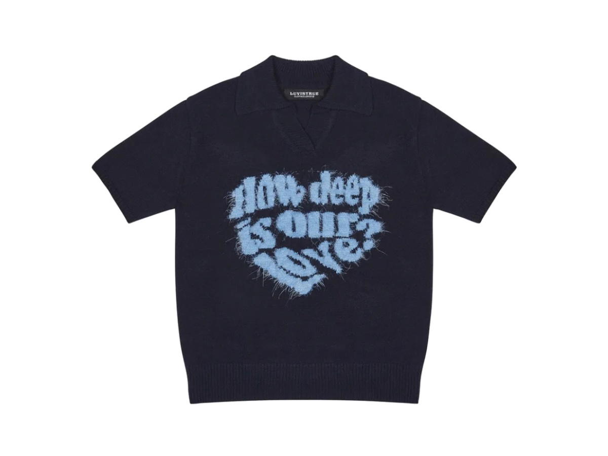LUVISTRUE LUVISTRUE Love Collar Knit Navy