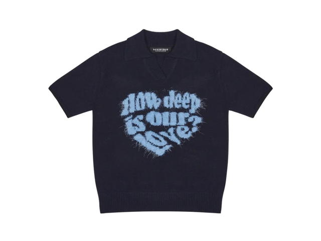 LUVISTRUE LUVISTRUE Love Collar Knit Navy - view 1