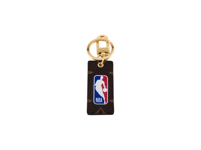 Louis Vuitton Louis Vuitton x NBA Letters Monogram Key Holder and Bag Charm Brown - view 2