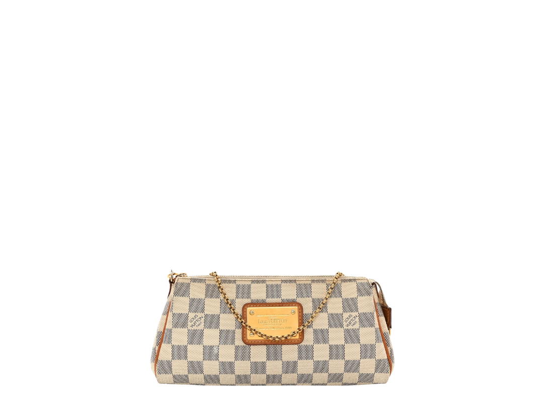 Louis Vuitton Louis Vuitton Damier Azur Eva Clutch White