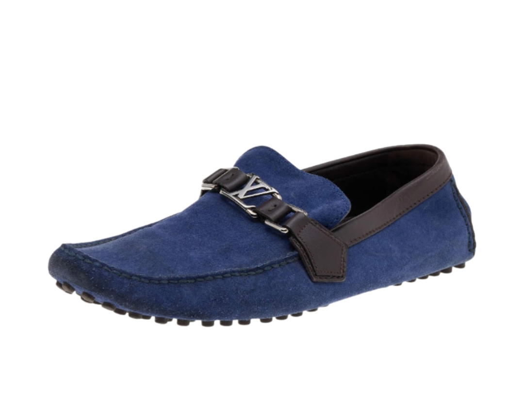 Louis Vuitton Louis Vuitton Slip On Loafers Blue Brown