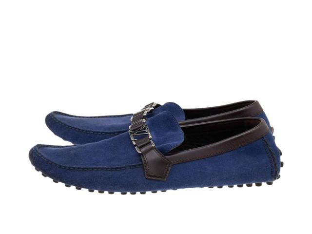 Louis Vuitton Louis Vuitton Slip On Loafers Blue Brown - view 2