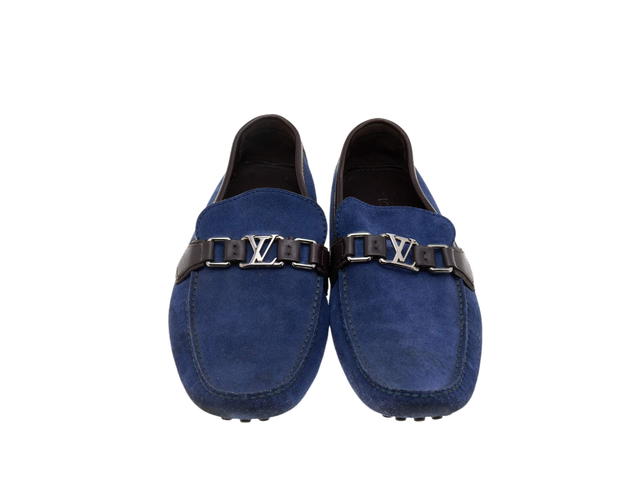 Louis Vuitton Louis Vuitton Slip On Loafers Blue Brown - view 3