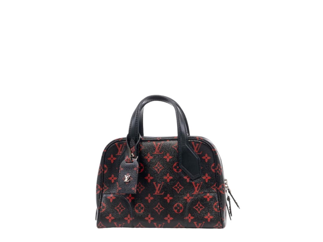 Louis Vuitton Louis Vuitton Infrarouge Dora Soft BB Bag In Silver-Tone Hardware With Black