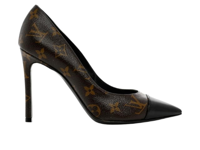 Louis Vuitton Louis Vuitton Monogram Cherie Pumps Shoes Black (W) - view 1