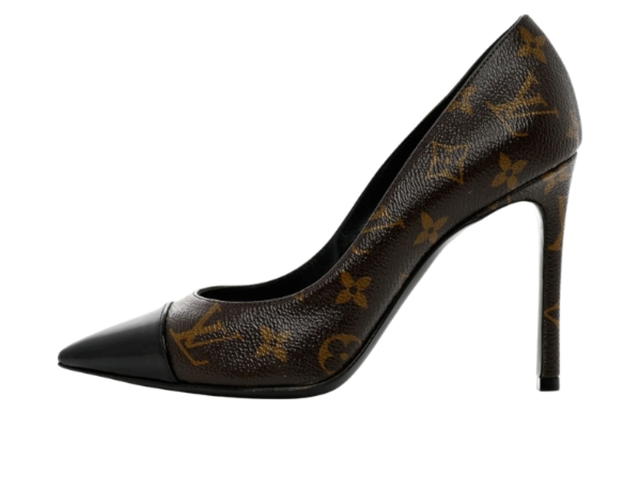 Louis Vuitton Louis Vuitton Monogram Cherie Pumps Shoes Black (W) - view 2