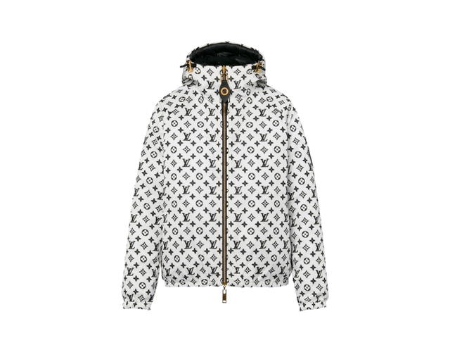 Louis Vuitton Louis Vuitton Reversible Pinstripe Nylon Hooded Jacket White - view 1