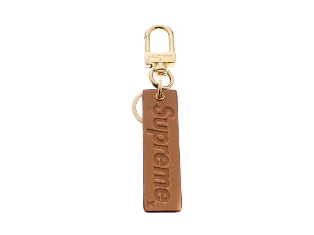 Louis Vuitton Louis Vuitton Supreme Logo Keychain Brown