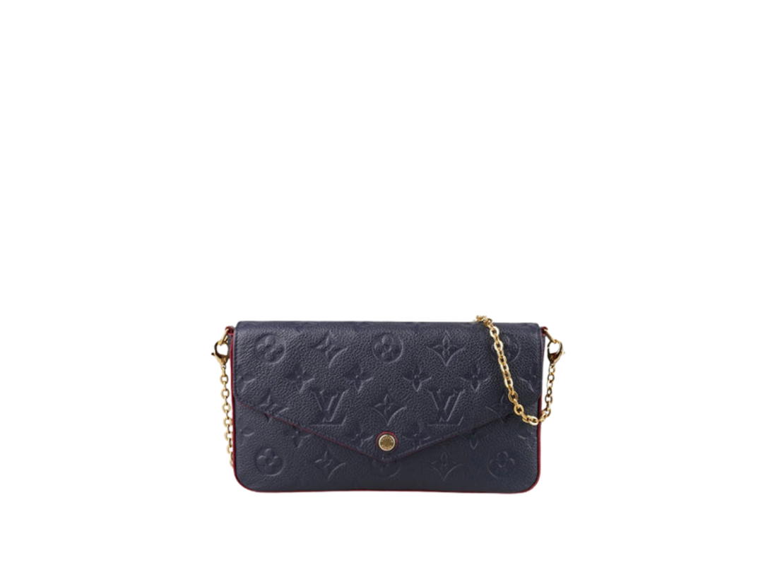 Louis Vuitton Louis Vuitton Felicie Pochette Black Red