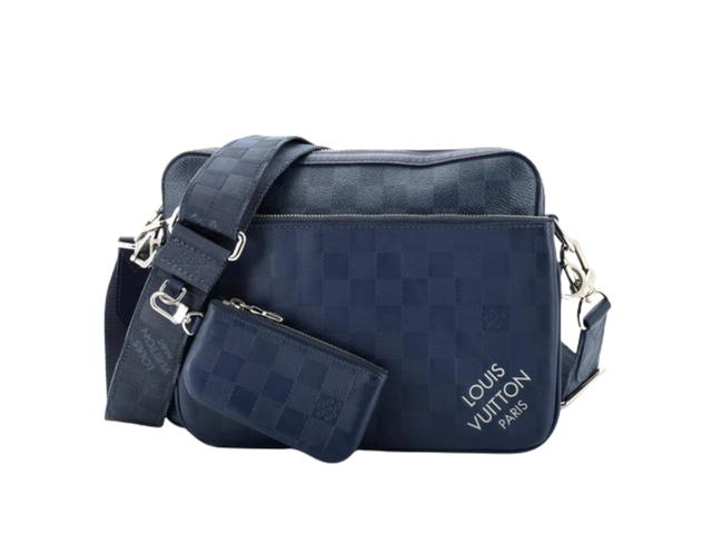 Louis Vuitton Louis Vuitton Trio Messenger Bag Damier Infini Leather Blue - view 1