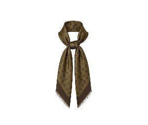 Buy Louis Vuitton Shine Wool Silk Shawl Brown Monogram at Sasom – Authentic and Ready to Ship
