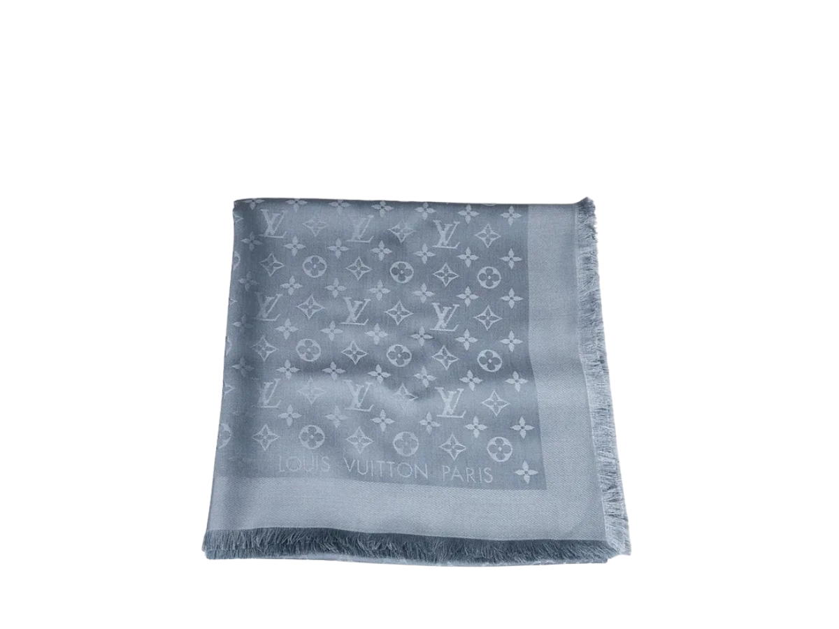 Louis Vuitton Louis Vuitton Wool Shawl Scarf Blue