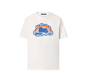 Buy Louis Vuitton Rainbow Printed T-shirt Milk White at Sasom – Authentic and Ready to Ship