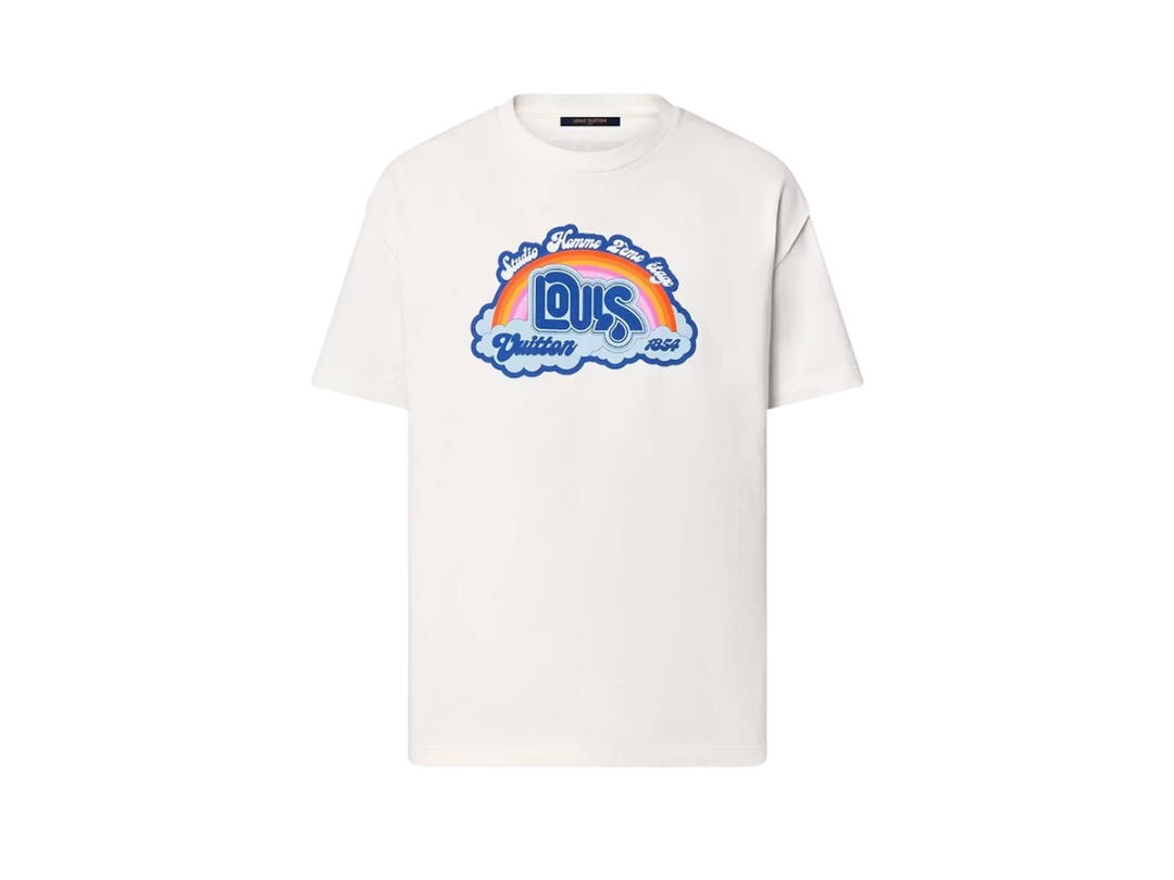 Louis Vuitton Louis Vuitton Rainbow Printed T-shirt Milk White