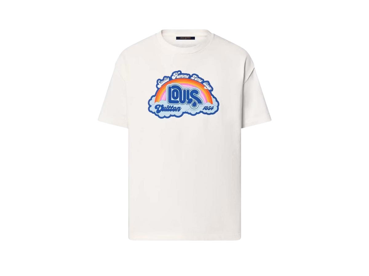 Louis Vuitton Louis Vuitton Rainbow Printed T-shirt Milk White