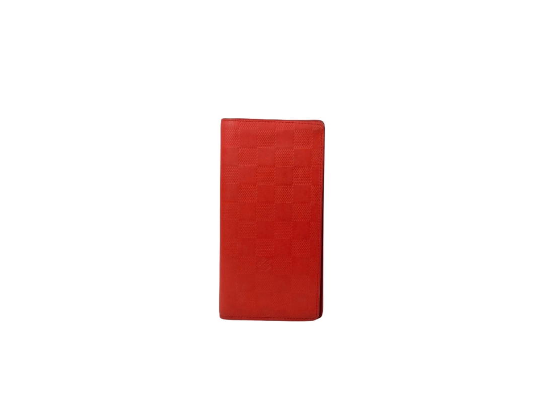 Louis Vuitton Louis Vuitton Brazza Wallet Red