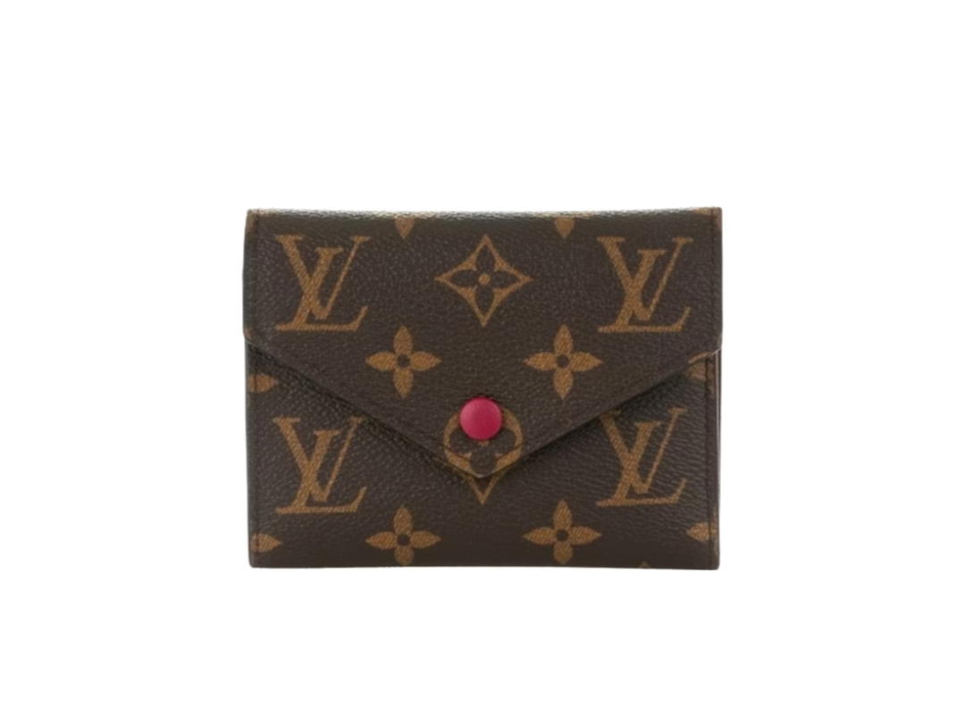 Louis Vuitton Louis Vuitton Victorine Wallet Monogram Brown Fuchsia