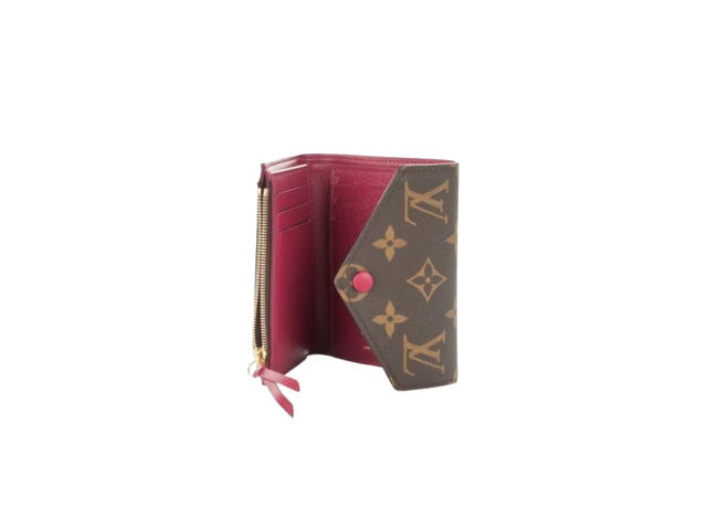 Louis Vuitton Louis Vuitton Victorine Wallet Monogram Brown Fuchsia - view 2