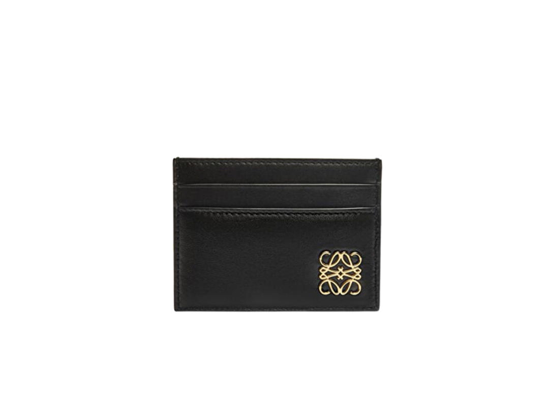 Loewe Loewe Logo Detailed Leather Card Holder Black