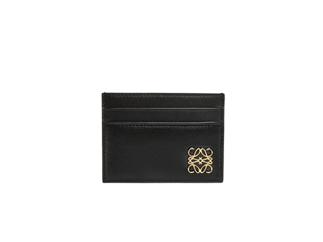 Loewe Loewe Logo Detailed Leather Card Holder Black - view 1