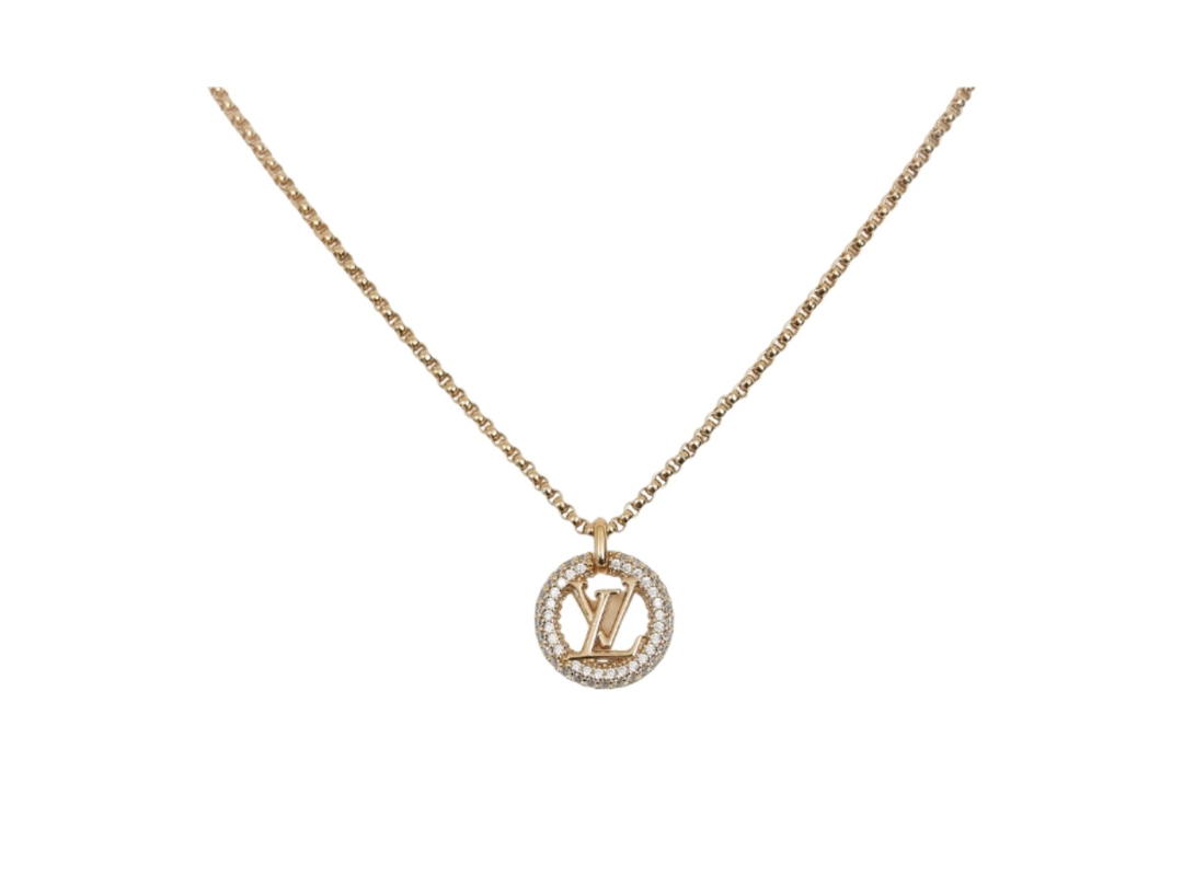 Louis Vuitton Louis Vuitton Louise By Night Necklace In Crystals With Gold