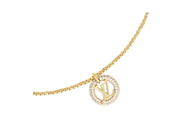 Louis Vuitton Louis Vuitton Louise By Night Necklace In Crystals With Gold - view 3