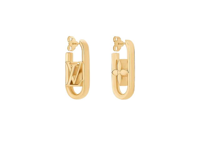 Louis Vuitton Louis Vuitton My LV Chain Earrings Brass - view 1
