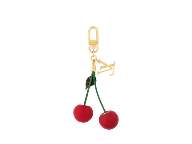 Louis Vuitton Louis Vuitton x Takashi Murakami Cerise Bag Charm In Gold-Toned Metal - view 2