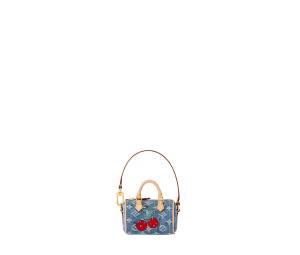 Buy Louis Vuitton x Takashi Murakami Micro Speedy Denim Cerise Bag In Gold-Toned Hardware With Denim Blue at Sasom – Authentic and Ready to Ship