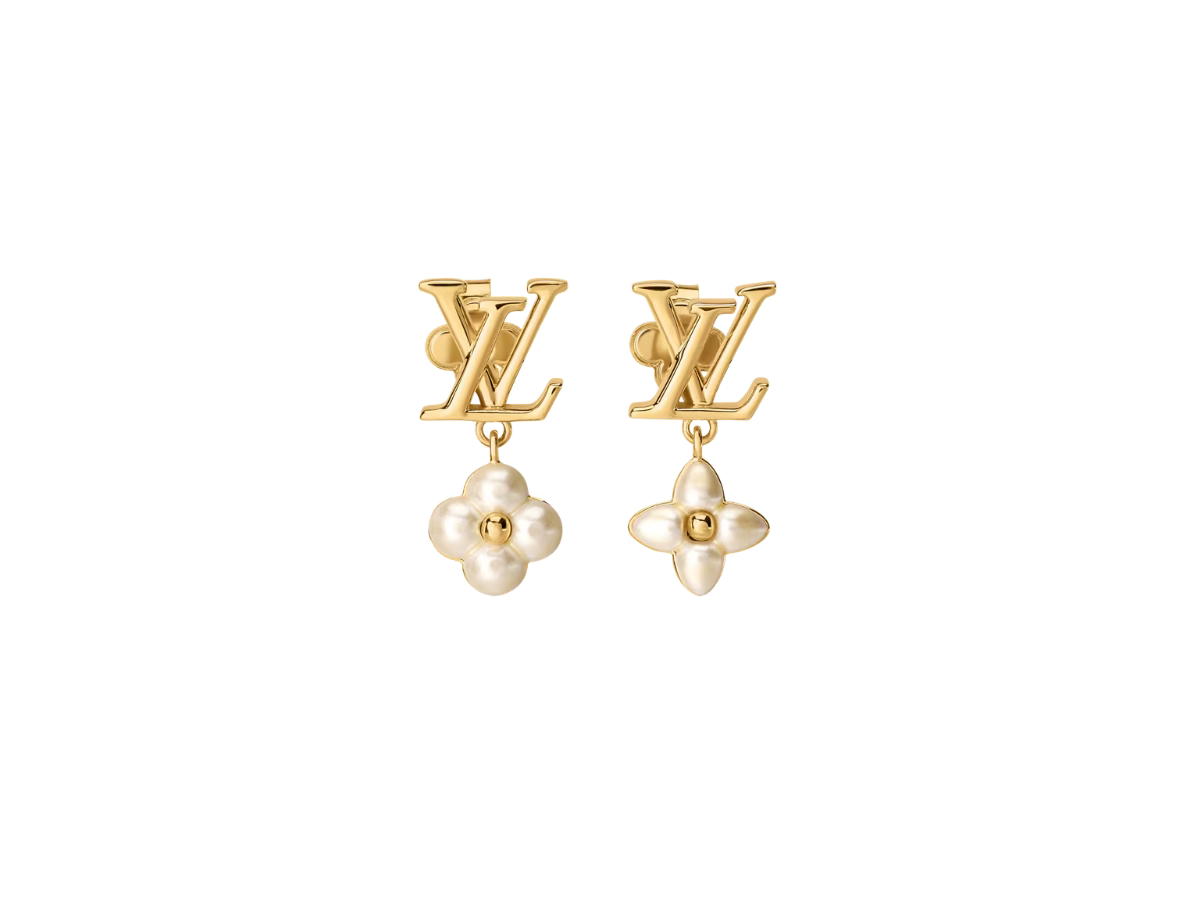 Louis Vuitton Louis Vuitton LV Floragram XS Earrings White