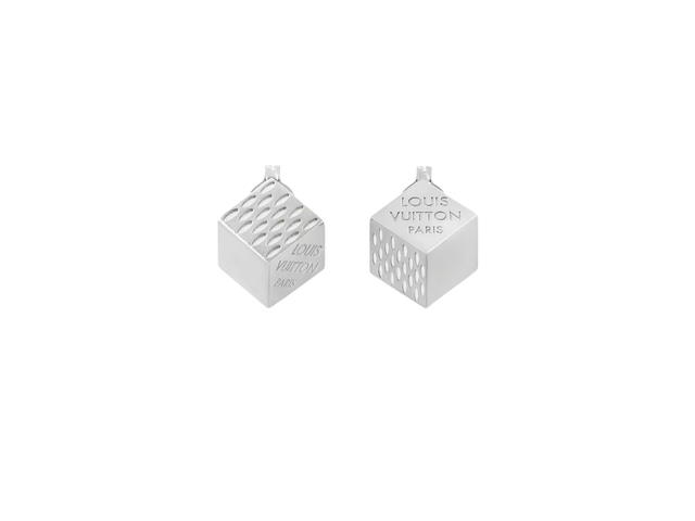 Louis Vuitton Louis Vuitton LV Cube Earrings Silver Sterling Silver - view 1
